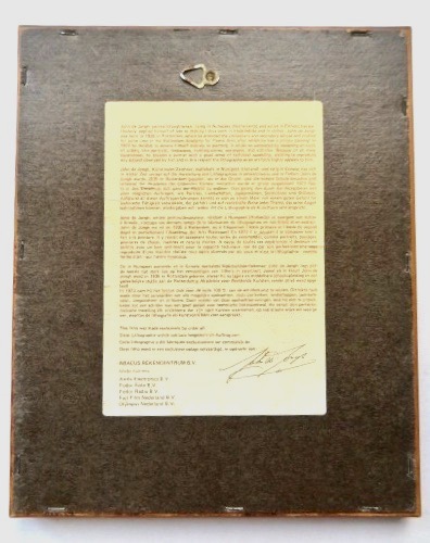 John de Jongh - Haags Hofje van Wouw - in mooi passe-partout en houten lijstje kopen? Bied vanaf 1!