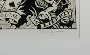 Henk Schiffmacher - Zeefdruk op papier, Pin up - Ingelijst kopen? Bied vanaf 100!