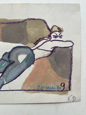 Ed Dukkers - Liggend model kopen? Bied vanaf 80!