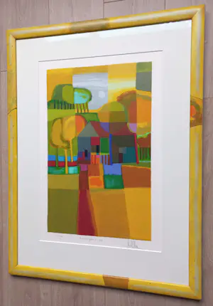 Ton Schulten - Zonovergoten, zeefdruk (prachtig ingelijst) kopen? Bied vanaf 495!