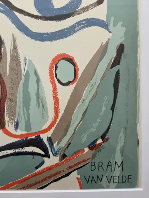 Buy Bram van Velde - Litho. 1952. Derriere Le Miroir.? Bid from 139!