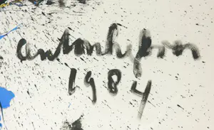 Anton Heyboer - Gouache, Abstracte compositie - Ingelijst (Groot) kopen? Bied vanaf 250!