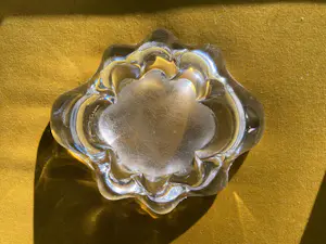 Daum Nancy - Art Nouveau asbak Daum – Frankrijk – kristalglas – luxe design, Art Glass, zwaar kopen? Bied vanaf 45!