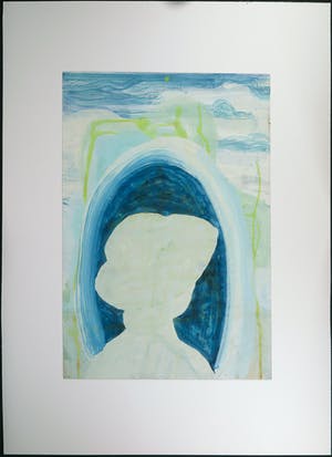 Tanja Smit - Gouache, Witte dame met hoed kopen? Bied vanaf 1!