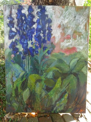 Irene van Lippe Biesterfeld - titel: Blauw - verkoop expositie voor het natuurcollege kopen? Bied vanaf 450!