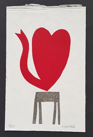 Klaas Gubbels - Hart op tafel. Kleine oplage kopen? Bied vanaf 325!