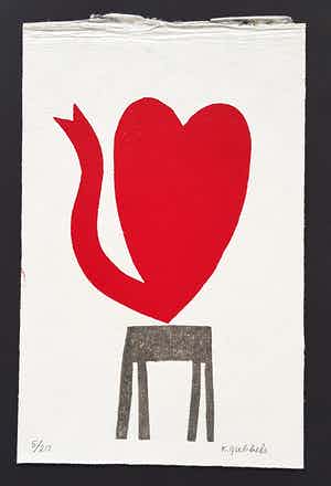Klaas Gubbels - Hart op tafel. Kleine oplage verkocht voor € 325!