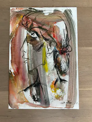 Rudi Pillen - Acryl op papier kaufen? Bieten Sie von 200!