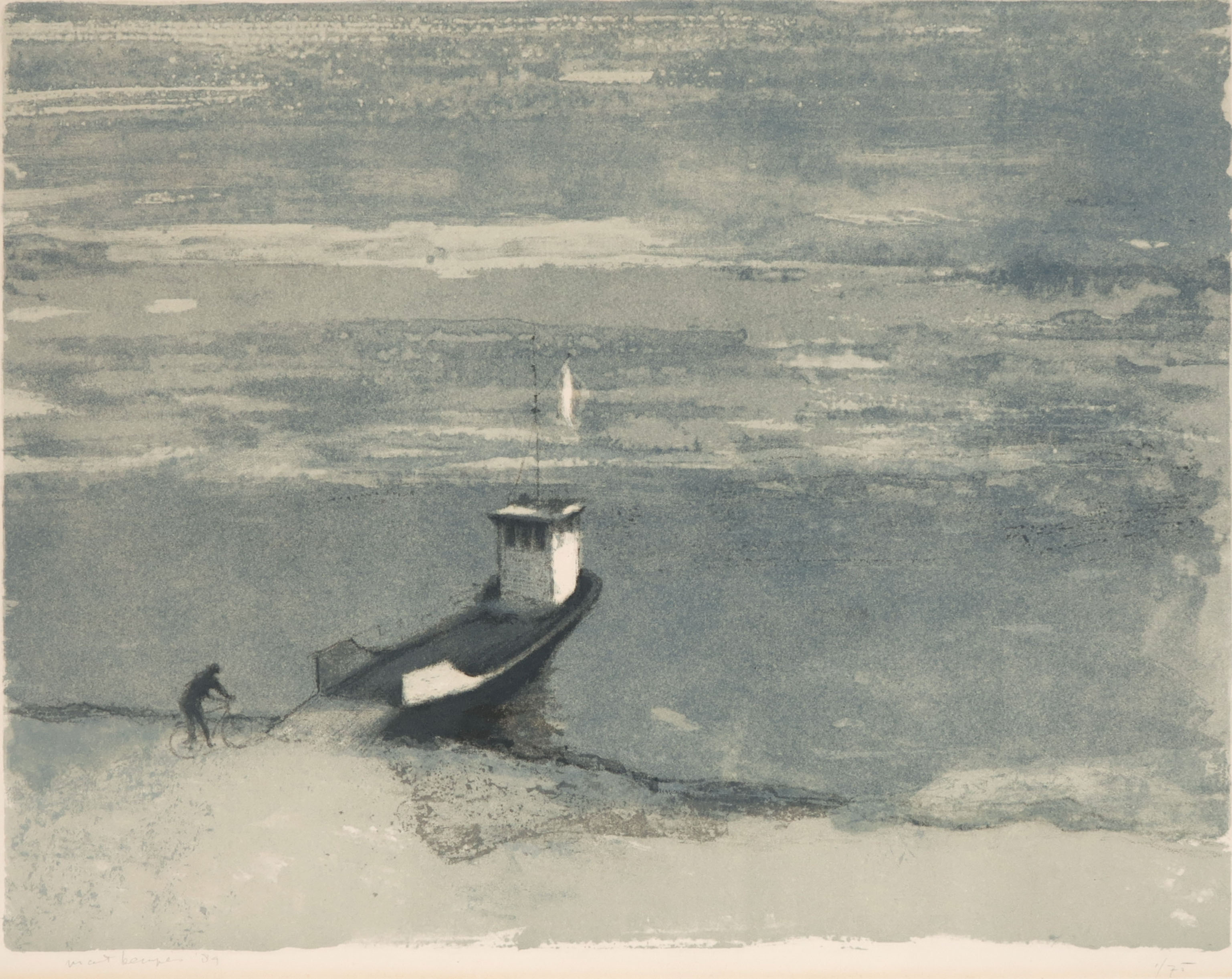 Mart Kempers - Litho, Pontje Pannerden kopen? Bied vanaf 20!