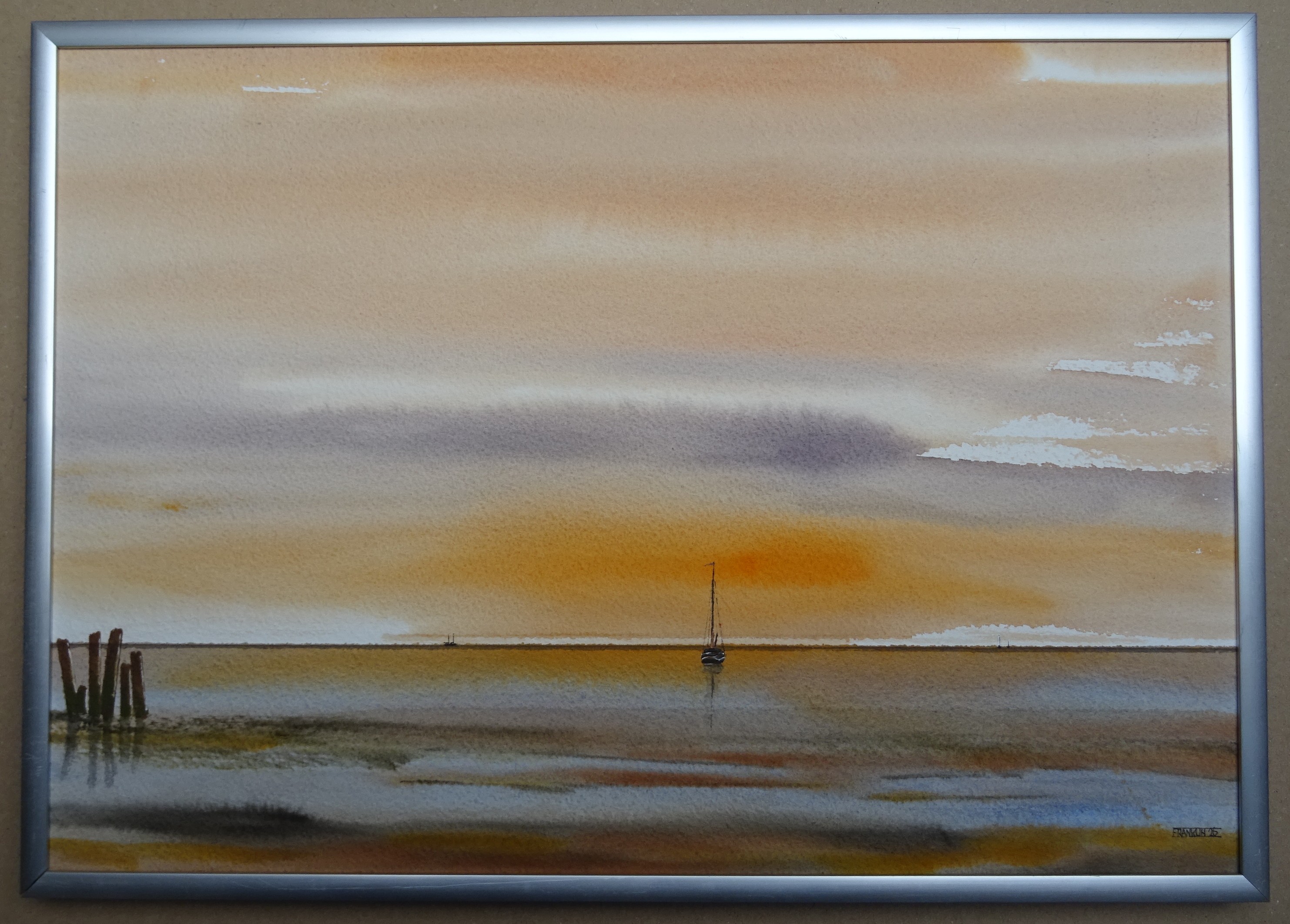 Buy Franklin Meijer - Waddenzee - Zonsondergang? Bid from 39!