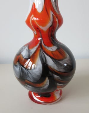 VB Opaline Florence - Gevlamd gekleurd opaline glazen vaasje kopen? Bied vanaf 1!
