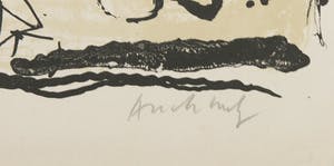 Pierre Alechinsky - Litho, Une minorité ethnique uit portfolio Documenta Geigy (1965) kopen? Bied vanaf 400!