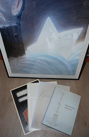 Jeroen Henneman - 4 boeken/gidsen & groot ingelijst werk kopen? Bied vanaf 100!