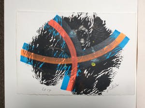Jack Vissers - U 17 en U 44 - acryl op geschept papier kopen? Bied vanaf 10!