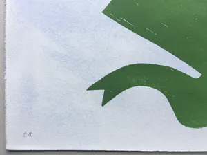 Klaas Gubbels - ‘De Loper’ - houtdruk met aquarel ondergrond - 2001 kopen? Bied vanaf 375!
