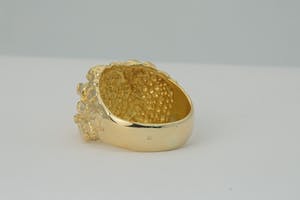 2550 - Robuuste 18 karaats - geel-gouden zg. "Nugget" ring - heren model kopen? Bied vanaf 340!