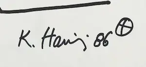 Keith Haring - Gesigneerd kleurboek - Ingelijst kopen? Bied vanaf 1!