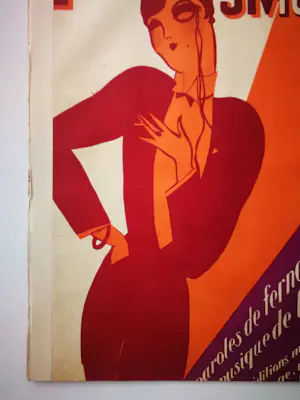 Rene Magritte - Elle a mis son smoking. Illustratie bladmuziek. kopen? Bied vanaf 20!