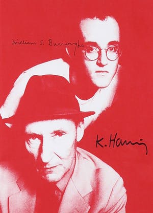 Keith Haring - & William S. Burroughs - Gesigneerde uitnodiging voor Apocalypse - Ingelijst kopen? Bied vanaf 1!