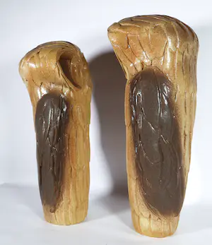 Wim de Boer - Keramiek, Twee uilen (Groot!) kopen? Bied vanaf 1!