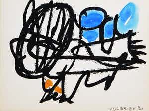 Ernst Vijlbrief - handgesigneerde zeefdruk - abstracte compositie verkocht voor € 75!