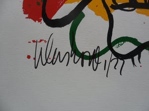 Peter Klashorst - Zeefdruk, titel. "Mad Cow ". kopen? Bied vanaf 35!