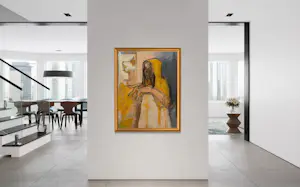 Marcus De Vestele - Der Schlangenzähmer – Großes Gemälde auf Leinwand, um 1970 kopen? Bied vanaf 200!