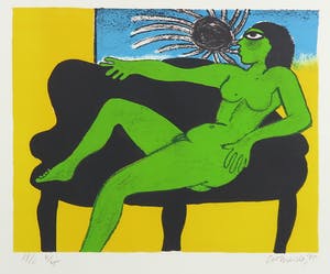 Corneille - Litho, Dans le ciel, le soleil - Ingelijst kopen? Bied vanaf 250!