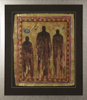 Eric Toebosch - Zeefdruk, Z.T. Drie figuren - Ingelijst kopen? Bied vanaf 1!