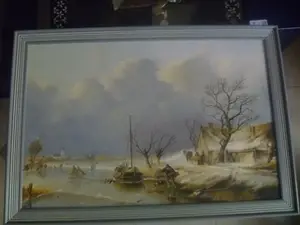 Peter Meuleners - prachtig schilderij - winterlandschap kopen? Bied vanaf 44!