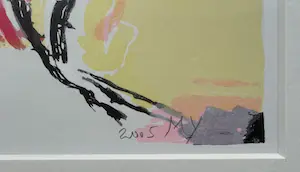 Miguel Ybanez - handgesigneerde litho | 'Zonder titel' (KEURIG INGELIJST) kopen? Bied vanaf 1!