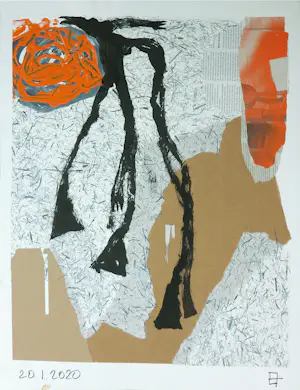 Philip Vencken - Collage op papier, Lot van drie werken kaufen? Bieten Sie von 40!