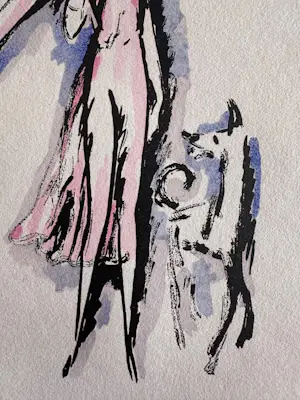 Kees van Dongen - Vrouw met hond - 1925 kopen? Bied vanaf 215!