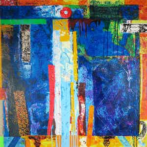 Jos Verwiel - Zeefdruk, Zonder titel verkocht voor € 35!