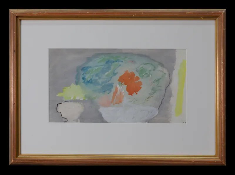 AcheterEugène Brands - Ingelijste gouache: Witte schaal met bloemen - 1979? Enchérissez de 1195!