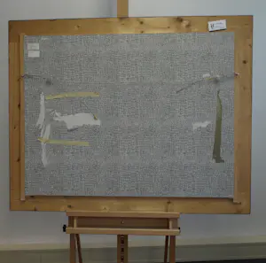 Cas Waterman - Olieverf op doek , ‘Corot’ , Naakt, landschap en kikker - 2003 kopen? Bied vanaf 500!