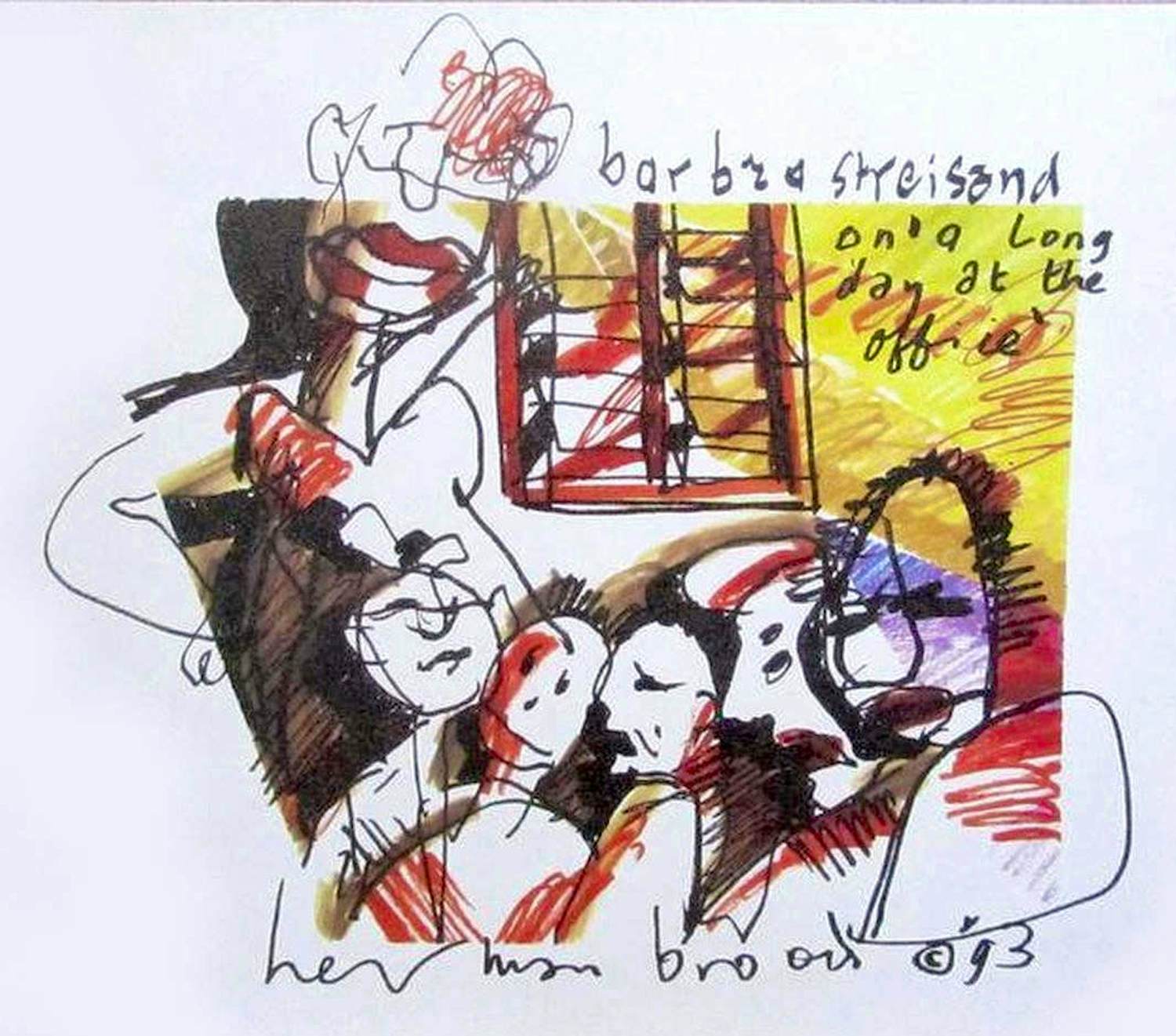 Herman Brood - Barbra Streisand, offset litho verkocht voor € 50!
