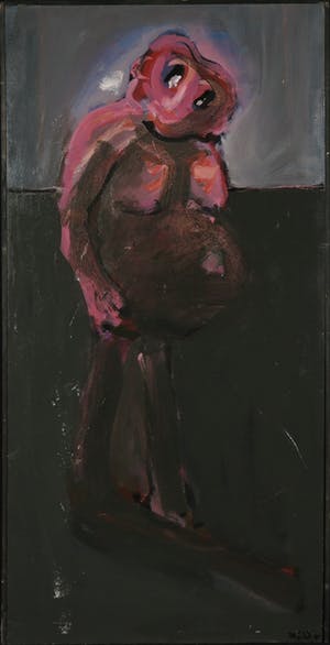 Piet Willems - Vierluik in acryl op paneel, De stok met vier uiteinden - Ingelijst kopen? Bied vanaf 1!