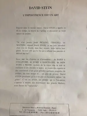 David Stein - D’apres Chagall kopen? Bied vanaf 250!