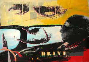 Ronald Chapeau - Gemengde techniek op doek, Drive (Groot) verkocht voor € 1!