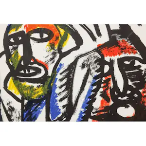 Bengt Lindstrom - Zonder titel - kleurenlitho kopen? Bied vanaf 250!