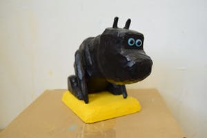 Peter Bastiaanssen - Zittend hondje zonder titel kopen? Bied vanaf 70!