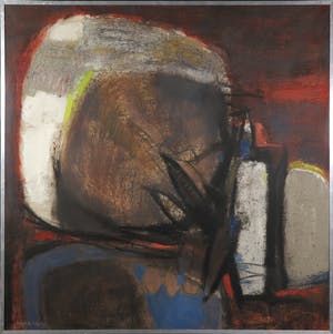 Hans Lie - Olieverf op doek, Compositie Insekt - Ingelijst (Zeer groot) kopen? Bied vanaf 1!