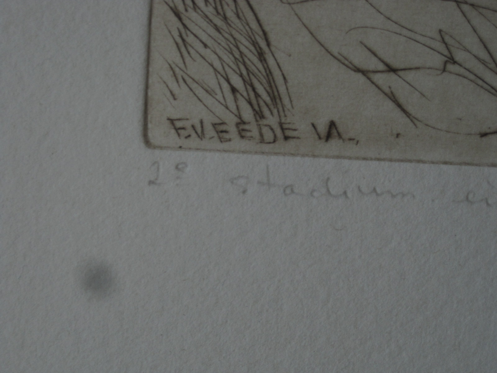 Frits van Eeden - zeldzame 1e staat ets "luierende poezen" gesigneerd  kopen? Bied vanaf 1!