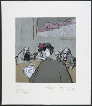 Kurt Lob - Litho, Aan tafel kopen? Bied vanaf 1!