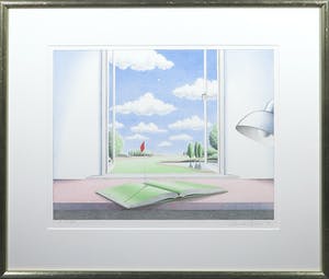 Rene Boin - Litho, Lezen van de green - Ingelijst kopen? Bied vanaf 20!