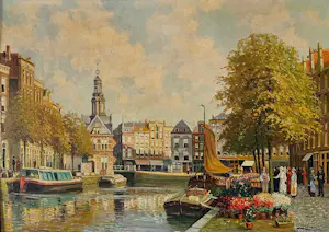 Pieter Wagemans - Bloemenmarkt Amsterdam kopen? Bied vanaf 225!