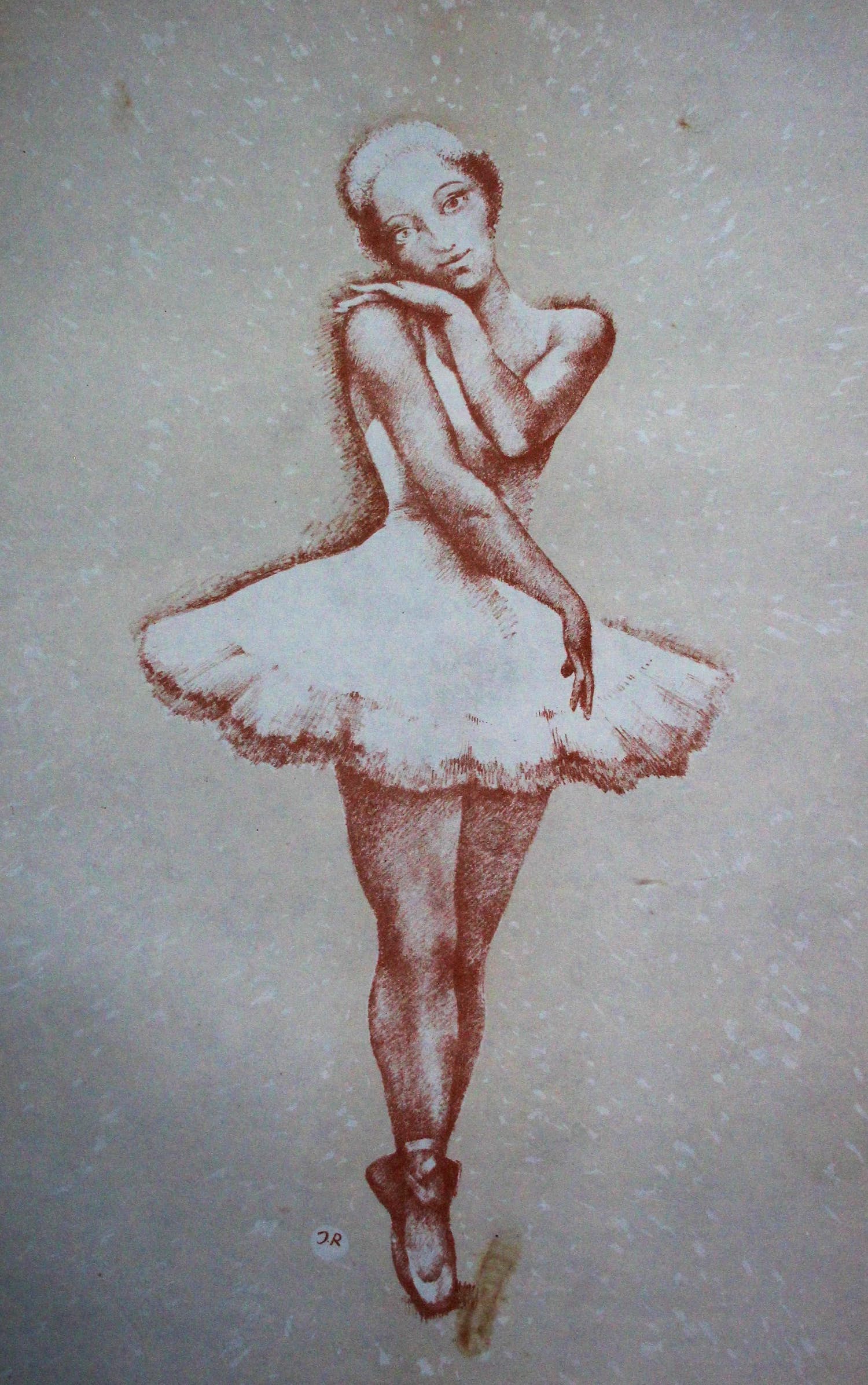 John Raedecker - litho: balletdanseres - 1947 kopen? Bied vanaf 20!