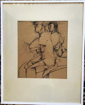 Frits van Eeden - Grote Tekening - Oost Indische inkt -Unica verkocht voor € 45!