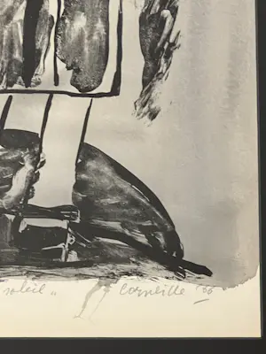 Corneille - De zonnebadende vrouw -Uniek exemplaar Met de hand geaquarelleerde lithografie kopen? Bied vanaf 1800!